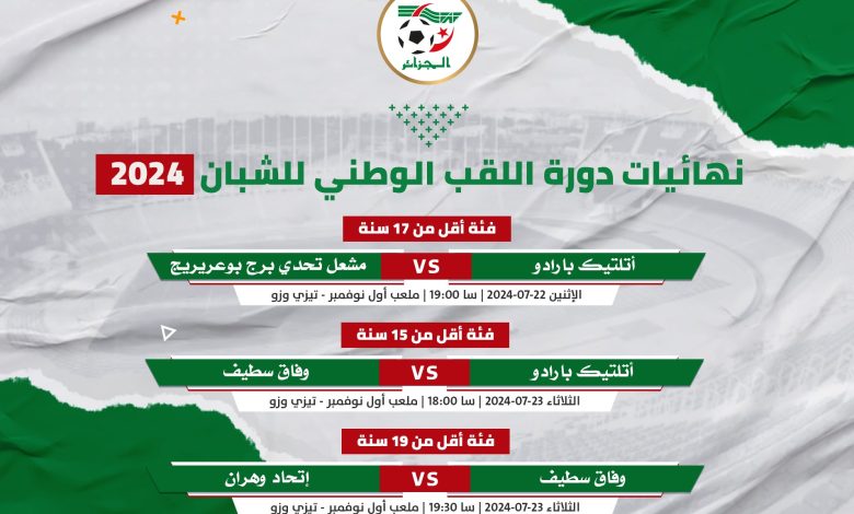 الفاف” تكشف الأندية التي ستنشط نهائيات دورة اللقب الوطني للشبان 2024 – المستقبل المغاربي